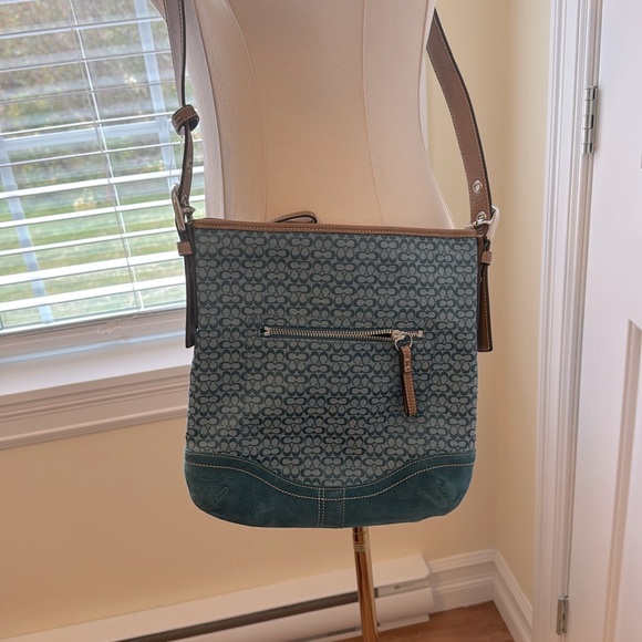Blue Coach cross body bag - Picture 1 of 2